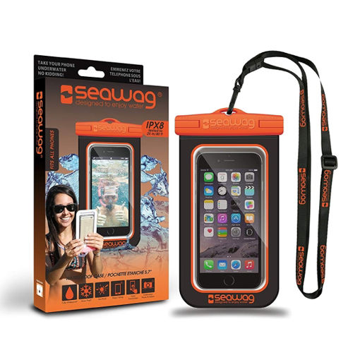 Picture of SEAWAG WATERPROOF CASE FOR SMARTPHONES BLACK & ORANGE